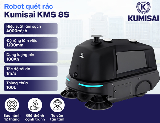Robot quét rác Kumisai KMS 8S - 2